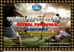 Tournoi de foot de l'AIC : dimanche 3 juillet 2011